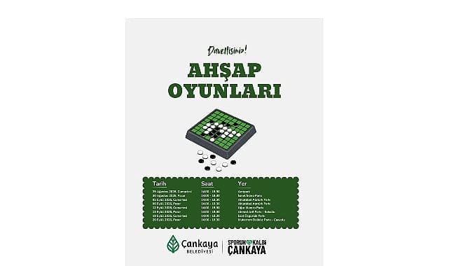 Çankaya'da Ahşap Oyun Şenliği Başlıyor